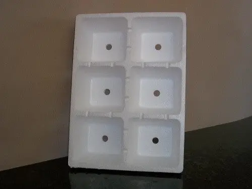 5 Pack - 6 Cell Polystyrene Seed Trays 1