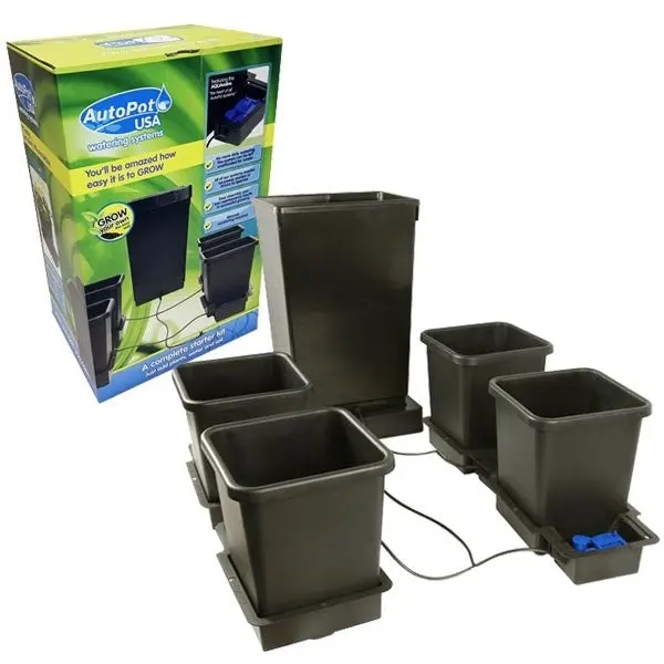 Autopot 4 Pot System With Aquavalve5 With 15L Pots & 47Lt Tank - Boxed - Hydroponic Systems 1