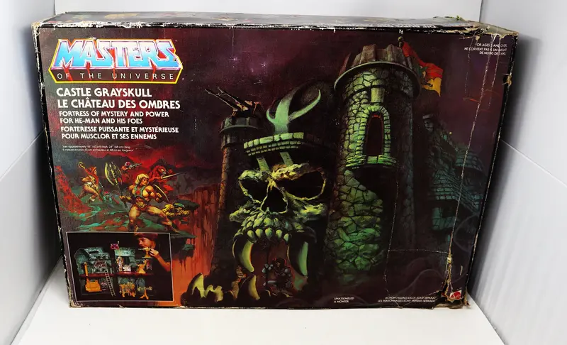 Vintage 1981 80S Mattel He-Man Masters Of The Universe Motu Castle Grayskull Greyskull Fortress Playset Boxed Rare Retro 1