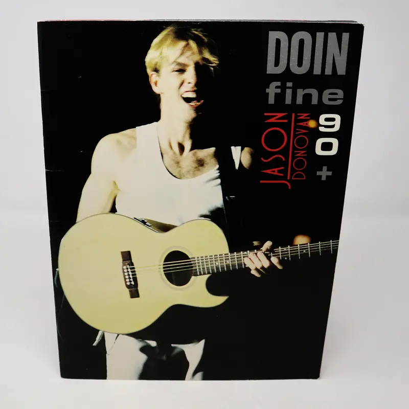 Vintage 1990 90S Jason Donovan Doin Fine Tour Concert Programme Program Book 1