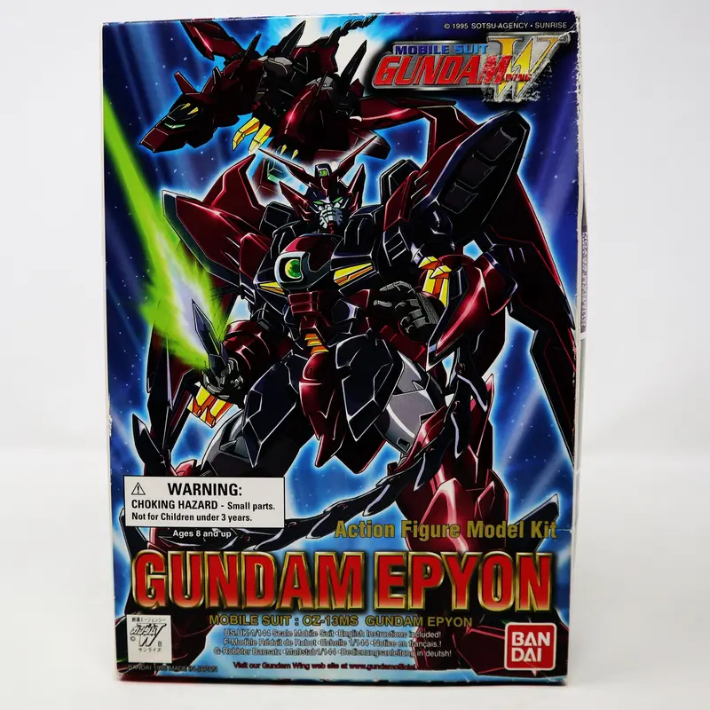 Vintage 1995 90S Bandai W-Gundam Wing Gundam Epyon Mobile Suit Oz-13Ms 1/144 Scale Action Figure Model Kit Unassembled Boxed Japan 1