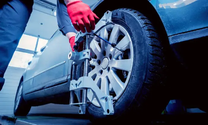 Wheel Alignment With Optional Minor Services 1