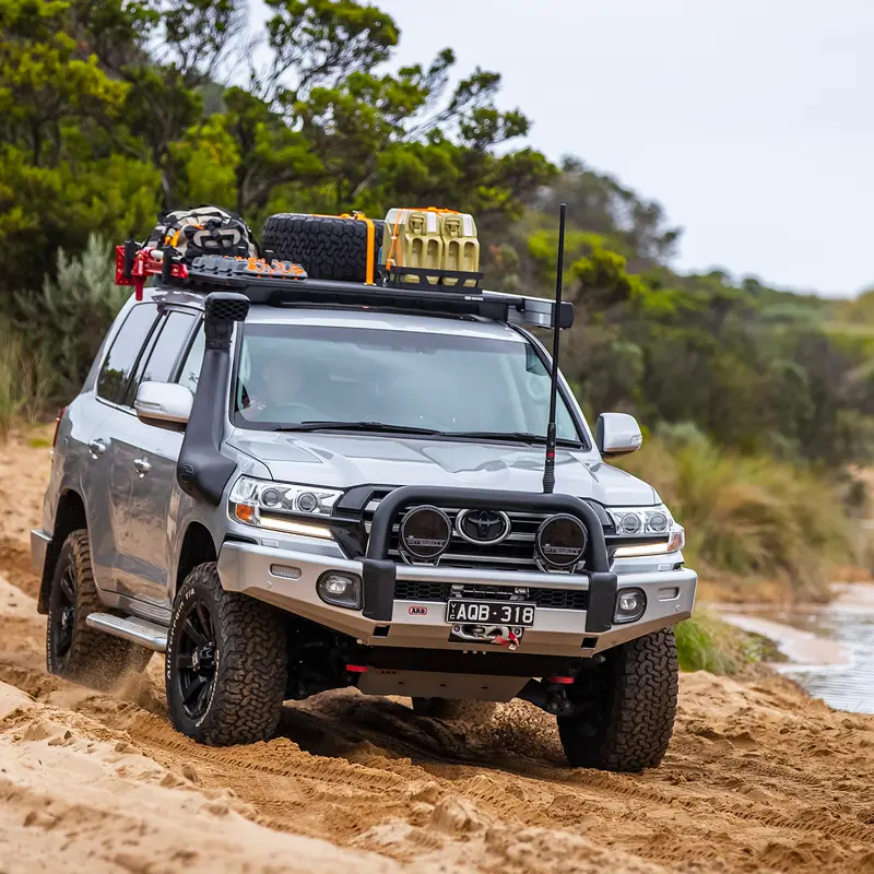 Arb Base41 Roof Rack System – 61" × 51" W/ Mounting Kit & Wind Deflector 1