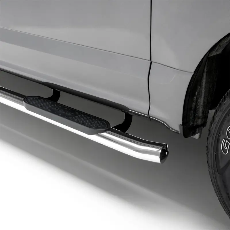 Aries Polished Stainless Steel Oval Side Steps – 4-Inch Width For Select Ford F-150 Models 1