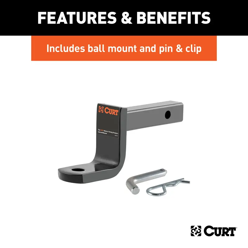 Curt 121803 Class 2 Trailer Hitch With 1-1/4-Inch Ball Mount – Fits Select Chrysler Pacifica Models 1