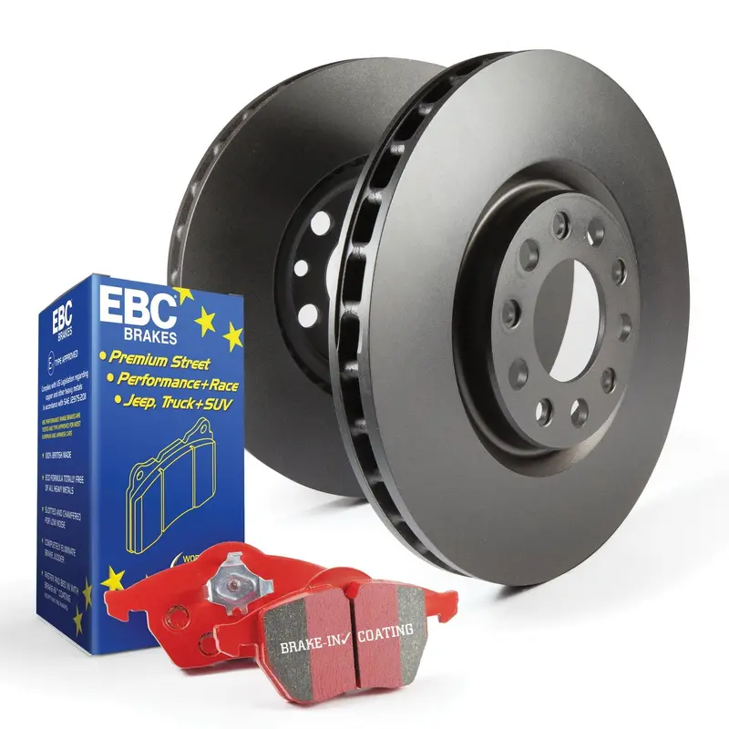 Ebc Redstuff High-Performance Brake Kit With Rk Drilled & Slotted Rotors 1