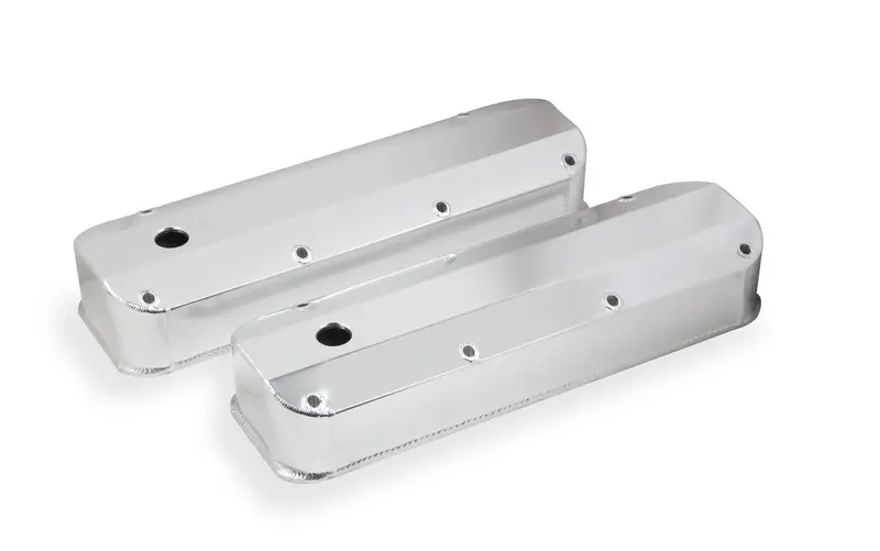 Mr. Gasket 6874G Aluminum Valve Covers – Natural Finish, Sold As A Pair 1