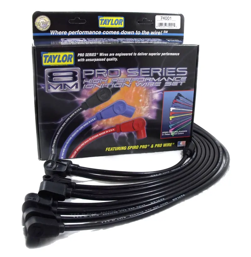 Taylor Cable Spiro-Pro 8Mm Ignition Wire Set – High-Performance Spark Delivery (Model 74086) 1