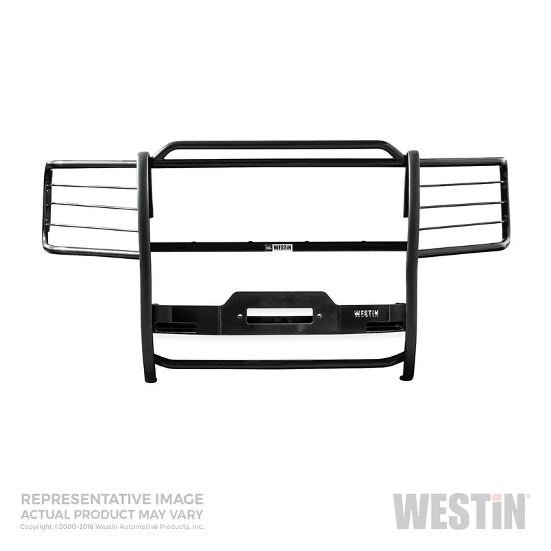 Westin 40-93785 Sportsman Grille Guard With Winch Mount – Heavy-Duty Steel, Powder-Coated Black 1
